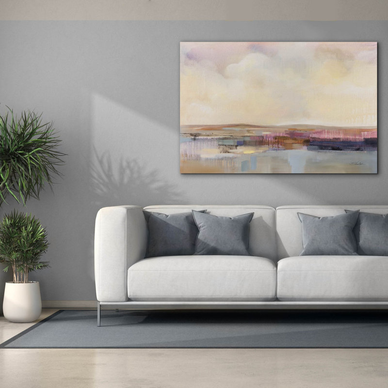 Toile épique Graffiti «Billowing Clouds» par Silvia Vassileva, 60 po x 40 po, H 40 po x l 60 po
