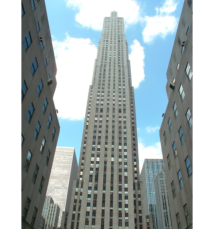 New York City Rockefeller Center, H 18 po x l 14 po
