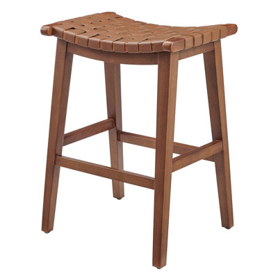 Kelin Counter Stool with Solid Wood Frame