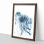 A Blue Jellyfish - Framed Print-56924939-56924942