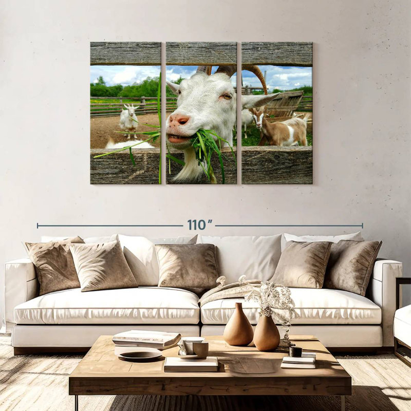 Brampt Euphoric Goat, 48" H x 74" W