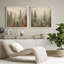 «Foggy Warm Forest», ensemble de 2, reproduction sur toile-700929491-700929484