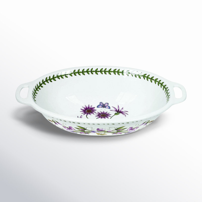 Portmeirion Botanic Garden Bowl, Oval, Handled 15"