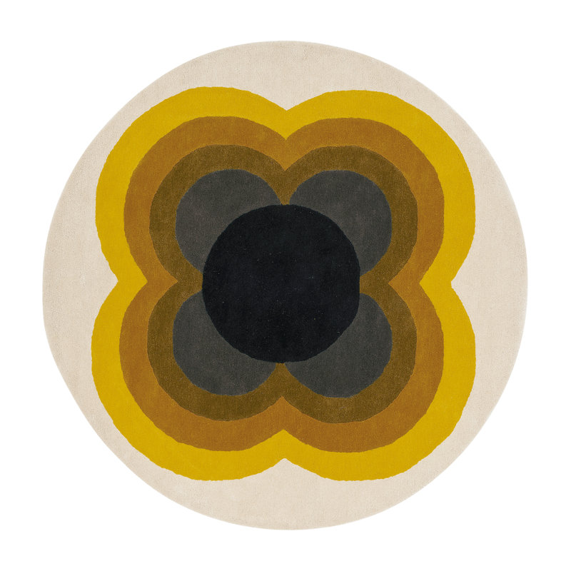 Wool Area Rug, Round 4'11"