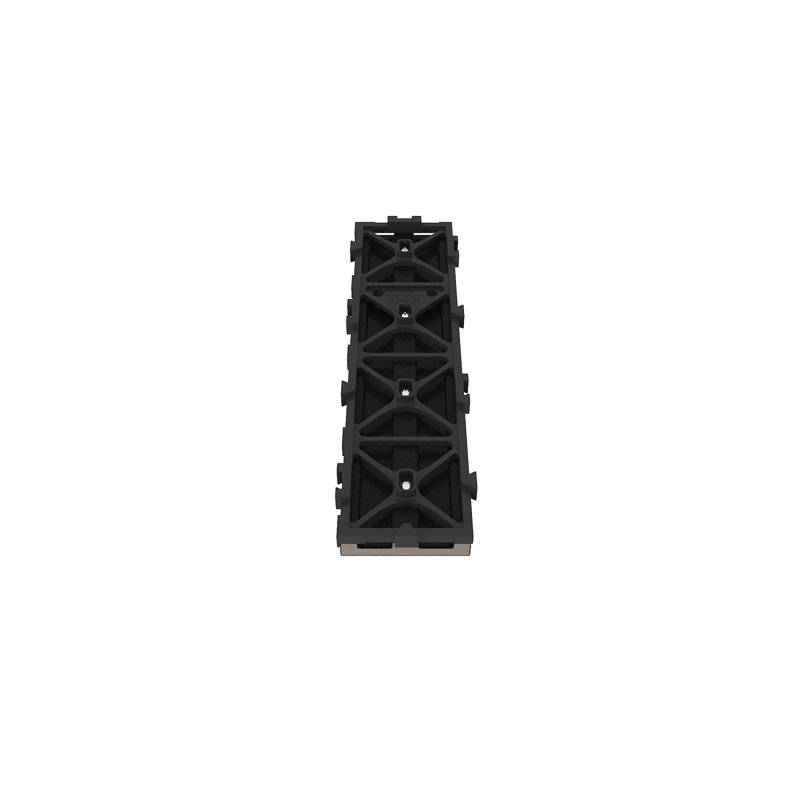 UltraShield Naturale 12" x 3" Quick Composite Single Slat Deck Tile in Indian Ebony, Indian Ebony