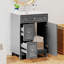 Armoire de salle de bain avec lavabo, 2 tiroirs et 1 porte à fermeture en douceur-693393063