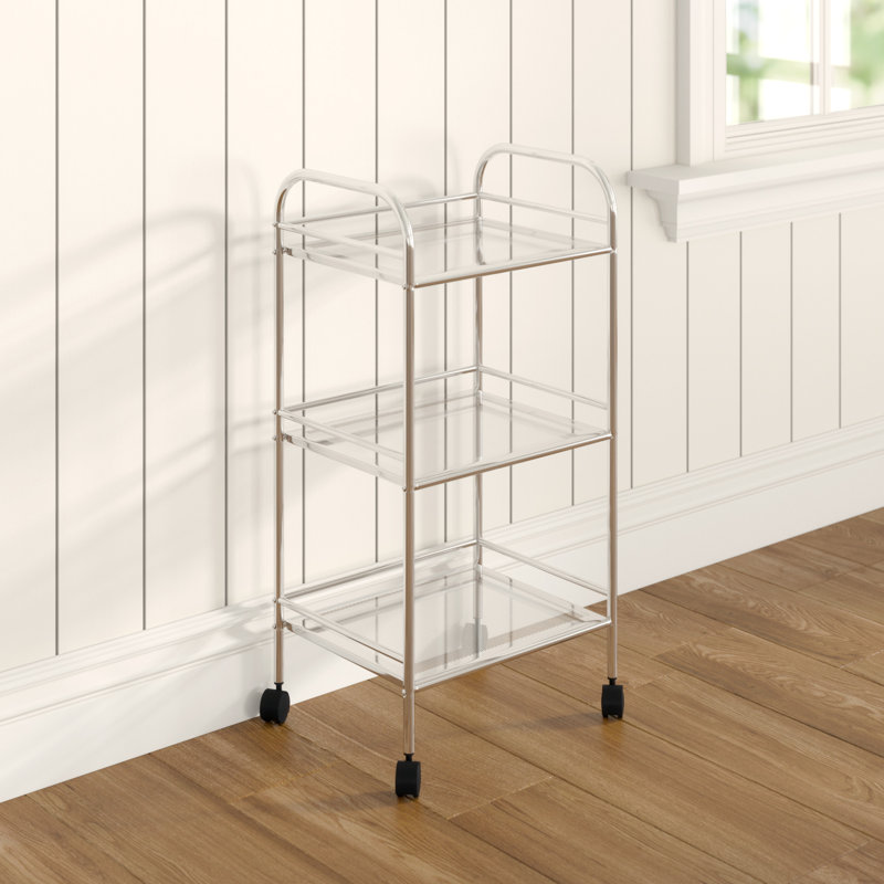 Steel Bathroom Shelves, Chrome
