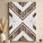 Symmetrical Abstract 'Geometric Wood Panel Pattern' Graphic Art Canvas