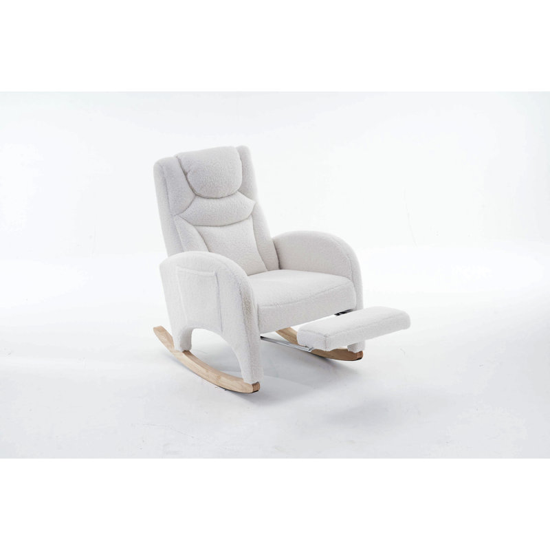 Chaise berçante Teddy, Ivoire ivoire