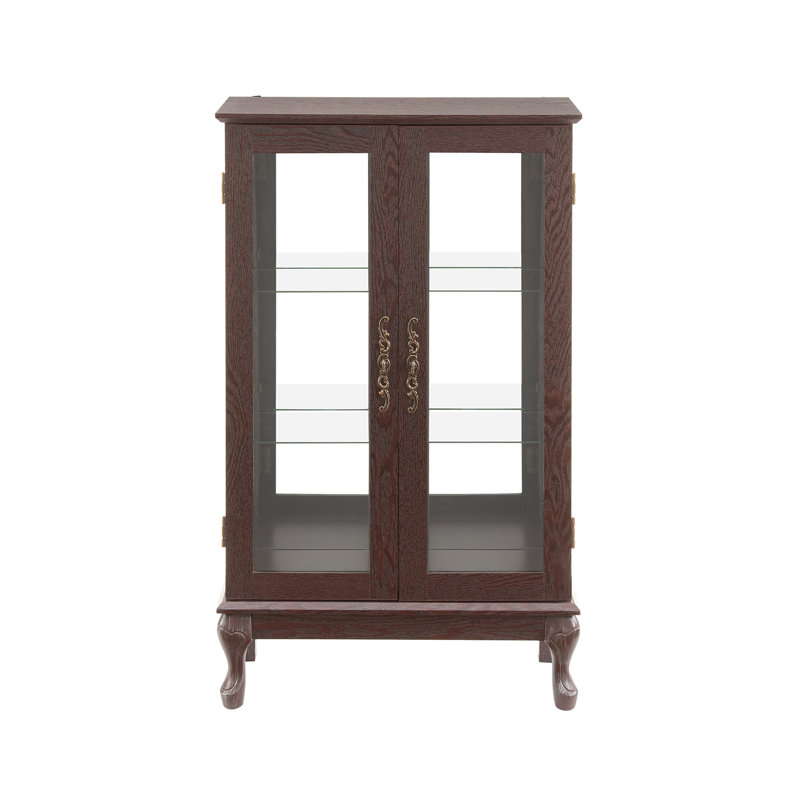 Vitrine 2 portes avec portes en verre trempé