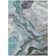 Machine Washable Indoor/Outdoor Xhevrie Teal Rug