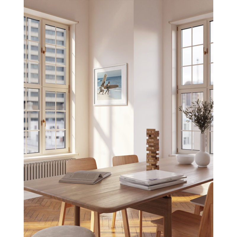 Cadre photo Darious, 20 po x 20 po avec passe-partout pour 16 po x 16 p, Blanc