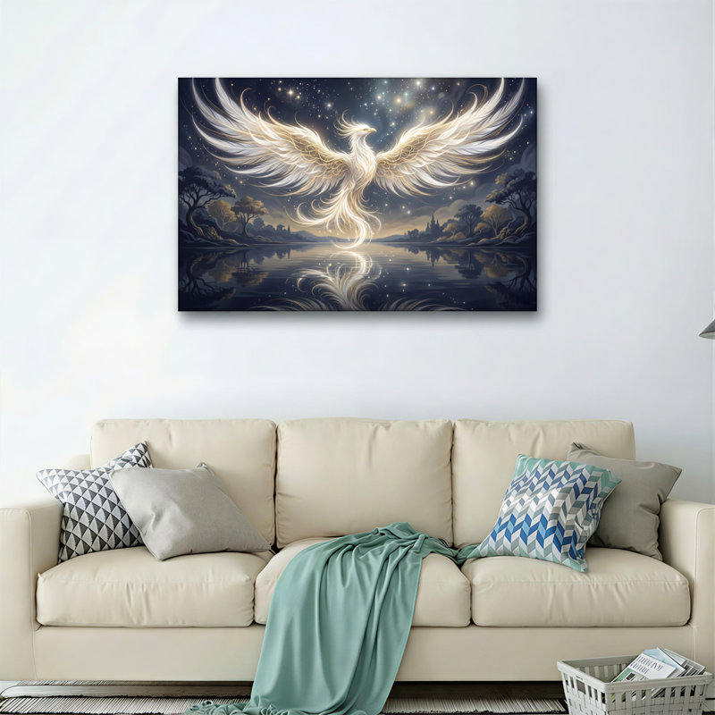 «Phoenix Night», reproduction d'art sur toile, ensemble de 1, Toile tendue, H 32 po x l 48 po