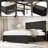  Louby 5 Pieces Farmhouse Queen Bedroom Set, Black-101644235-101644240
