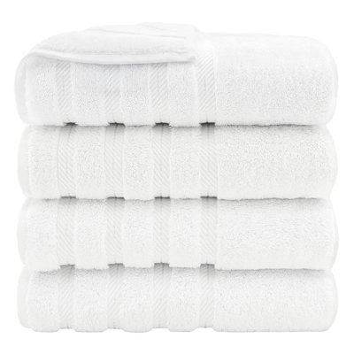 Ensemble de serviettes de bain turques de luxe 100% coton 4 pièces Edison Collection