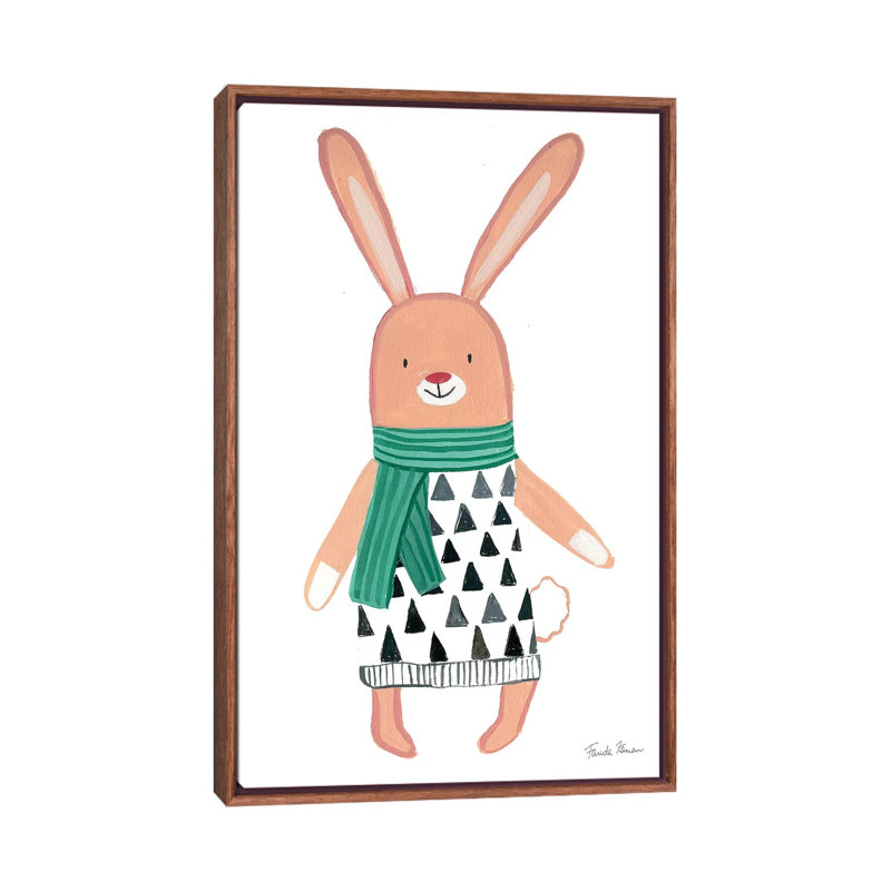 Vals de quartier, H 26 po x l 18 po x 1,5 po, Toile classique avec cadre brun