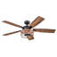 Ventilateur de plafond 52 po avec lumières DEL et télécommande Carnegie-909926753