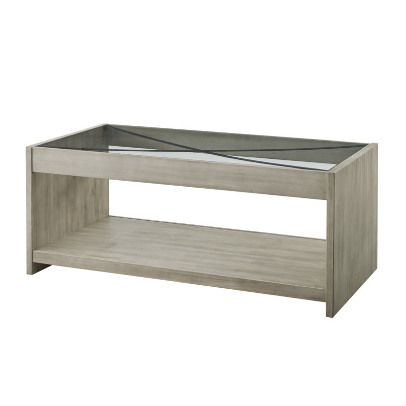 Laguna Frame Coffee Table with Storage, White