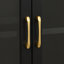 Armoire de cuisine de style champêtre, de 181 cm de hauteur, avec portes vitrées et tiroir.-2091715094