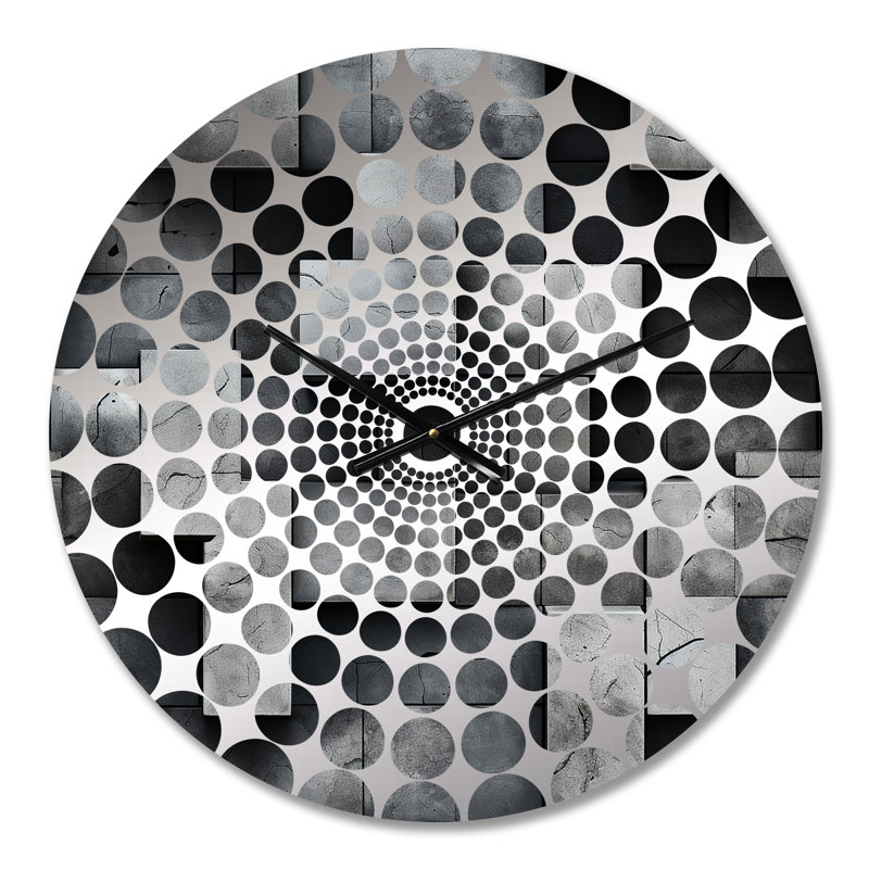 Horloge murale architecturale en béton, Médium
