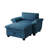51" Oversize Chaise Lounge Chair with Ottoman and Storage Upholstered Soft Chenille-148961990