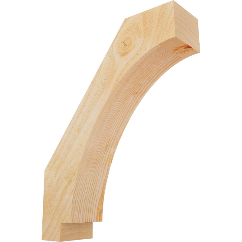 Attelle impériale du genou, Sapin de Douglas, H 18 po x l 4 po x P 14 po, Brute