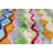 Handmade 16X16 Velvet Pillow – Multicolor Zigzag Ikat Pattern