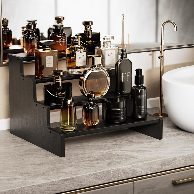 Wood Makeup Organiser