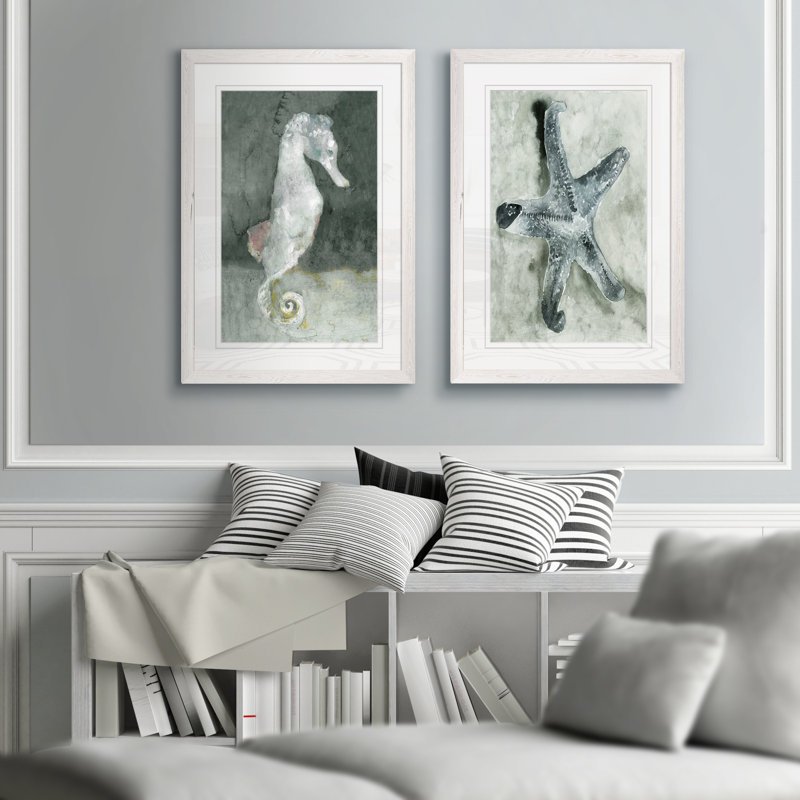 Aquatique I par Vincent Van Gogh - reproduction d'art encadrée, H 20 po x l 16 po x P 1,25 po, Papier avec cadre blanc, Blanc