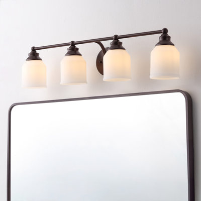 Éclairage pour meuble-lavabo à DEL en fer / verre Lauder
