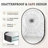 Modern Aluminum Frame Oval Wall Bathroom Mirror, Pill Shaped Vanity Mirror-1426772958-1426772956
