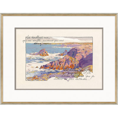 Rocky Shoreline - Coast Of France Giclee Print by Georges Pierre Guinegault
