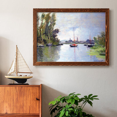 Argenteuil vu du petit bras de la seine, 1872, reproduction d'art sur toile