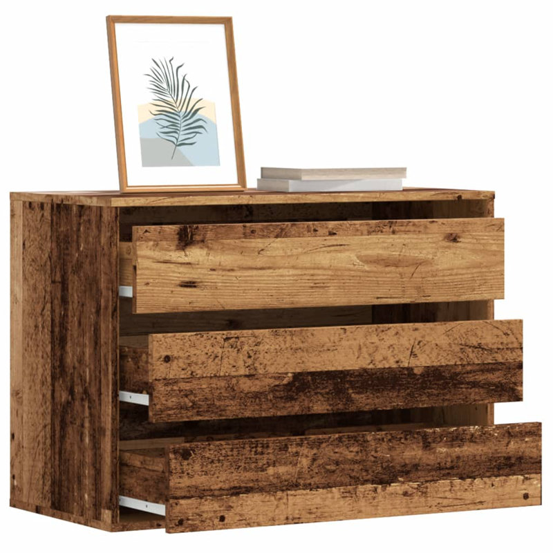 Asmarina Standard Accent Chest, Old Wood, 58cm H x 80cm W x 41cm D