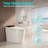 Smart Toilet with Auto Open/Close, Heated Seat, Warm Water Wash & Dry