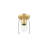 1-Light Semi-Flush Mount Cylinder Glass Shade Light(Gold)-1515491974
