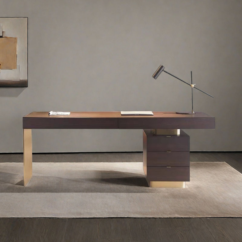 Bureau italien moderne, luxueux et lumineux, H 29,5 po x l 78,7 po x P 23,6 po