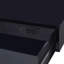 Bureau d'écriture noir brillant et chrome avec port USB-391501335