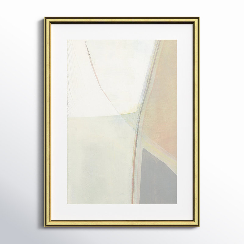 In Neutral II by Cartissi, 23" H x 17" W x 0.88" D, Gold Framed Paper