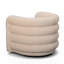 Fauteuil d'appoint pivotant en velours Curves Peach-605834417