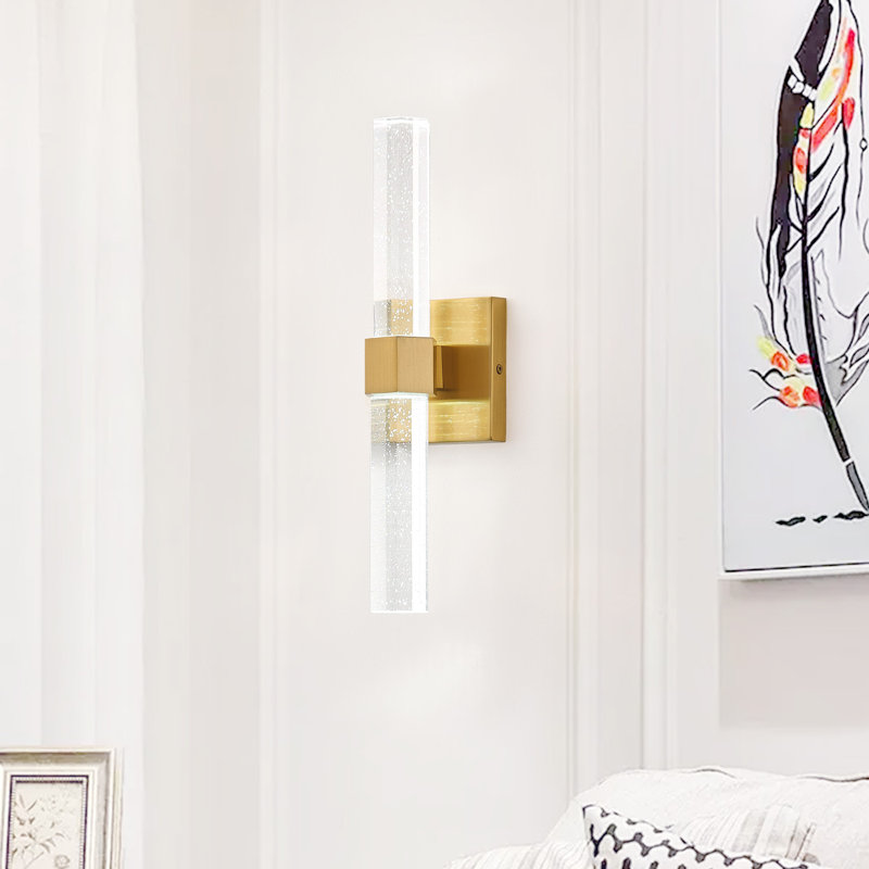 1-Copper colored dimmable LED wall light