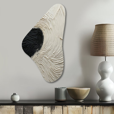Puccio - Asymmetrical Coastal Metal Wall Art, Irregular Shape Metal Wall Sculpture Print