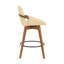 Luxurious Faux Leather And Swivel Bar Stool-110606702-110606700