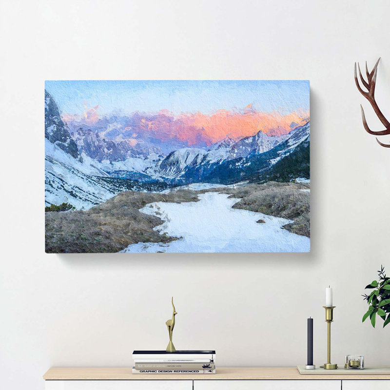 Towards The Mountain - Wrapped Canvas Painting, 50cm H x 76cm W x 3cm D