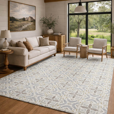 Machine Washable Indoor/Outdoor Chantille ACN2924 Lattice Rug