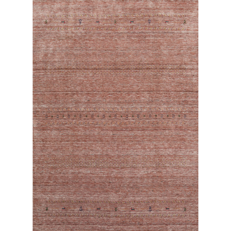 Tapis tribal en laine de style Gabbeh 9 x 11