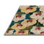 Tapis botanique brun lavable à la machine-2053873549