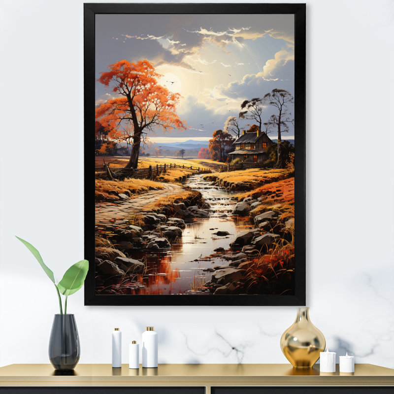 Angleterre Angleterre, Splendorengland paysage I - décoration murale Angleterre, H 20 po x l 12 po x P 1 po, Cadre photo noir
