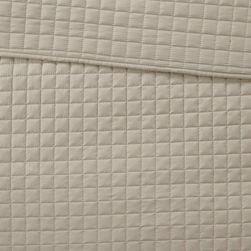 Ensemble de couvre-lit réversible en microfibre kaki 3 pièces
