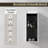 12" Bathroom Side Cabinet,Soft Close Doors,Float Mounting Design,(KD-Packing)